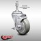 Service Caster 4 Inch SS Gray Polyurethane Swivel 10mm Threaded Stem Caster with Brake SCC SCC-SSTS20S414-PPUB-TLB-M1015 - alternate 1